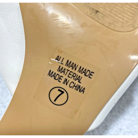 Soda high heel slide sandals slip on shoes creamy white crossover dressy casual - Picture 8 of 9